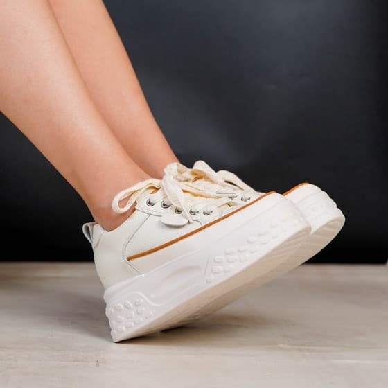 Gambar ke-7 produk Pollux Jinju Wts 368 - Sepatu Sneakers Putih | Sepatu Sneakers Wedges