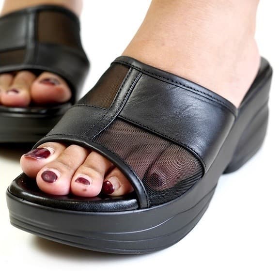 Thumbnail gambar ke-2 produk Pollux Daily Wpoco 32 - Sandal Wedges | Selop Wedges | Wedges Bahan Kulit