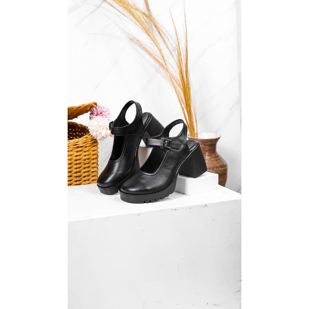 Thumbnail gambar ke-5 produk Pollux Bold WPOAY 31 Sepatu Sandal Heels Wanita Kekinian | Heels Wanita Chunky | Heels Wanita