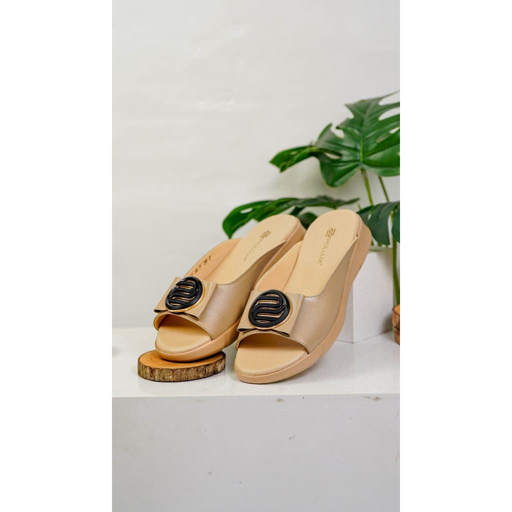 Thumbnail gambar ke-7 produk Pollux WPOJQ 36 Sandal Wedges Wanita Kekinian | Wedges Pesta | Wedges Wanita Bahan Kulit