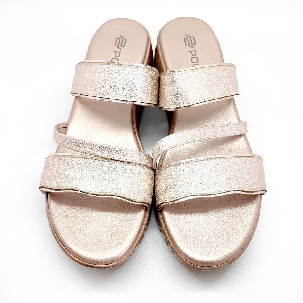 Gambar ke-9 produk Pollux Daily  Wpodq 25 - Sandal Wedges Wanita Bahan Kulit
