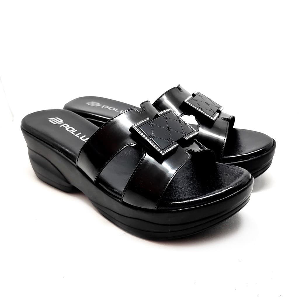 Thumbnail gambar ke-3 produk Pollux Daily Wpoco 63 | Sandal Wedges | Sandal Wanita Daily | Wedges Bahan Kulit