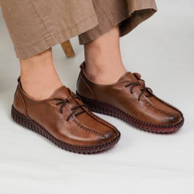 Thumbnail gambar ke-3 produk Pollux Monday WBB 2382- Sepatu Flat Wanita Bahan Kulit