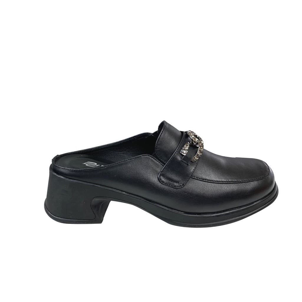 Thumbnail gambar ke-3 produk Pollux Monday Wpoap 07 - Sepatu Selop Hak Chunky Wanita Kerja