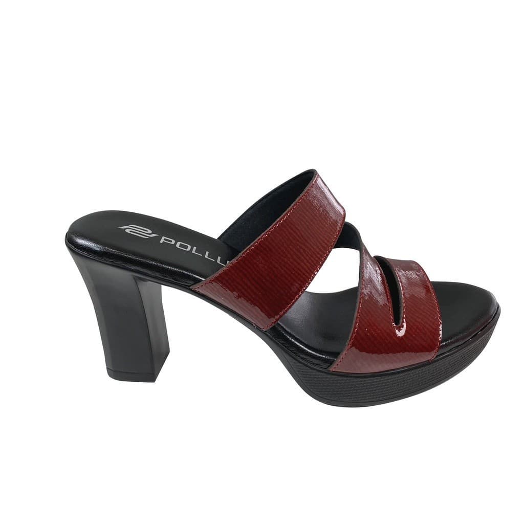Thumbnail gambar ke-5 produk Pollux Classic Wpogn 15 - High Heels Wanita Kekinian Hak Chungky Bahan Kulit