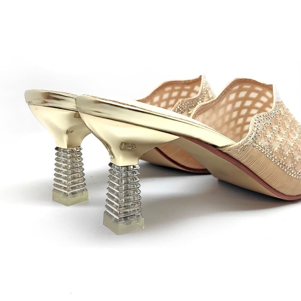 Thumbnail gambar ke-7 produk Pollux Aurora Wdq 9578  | Selop Heels | Heels Pesta | Heels Wanita