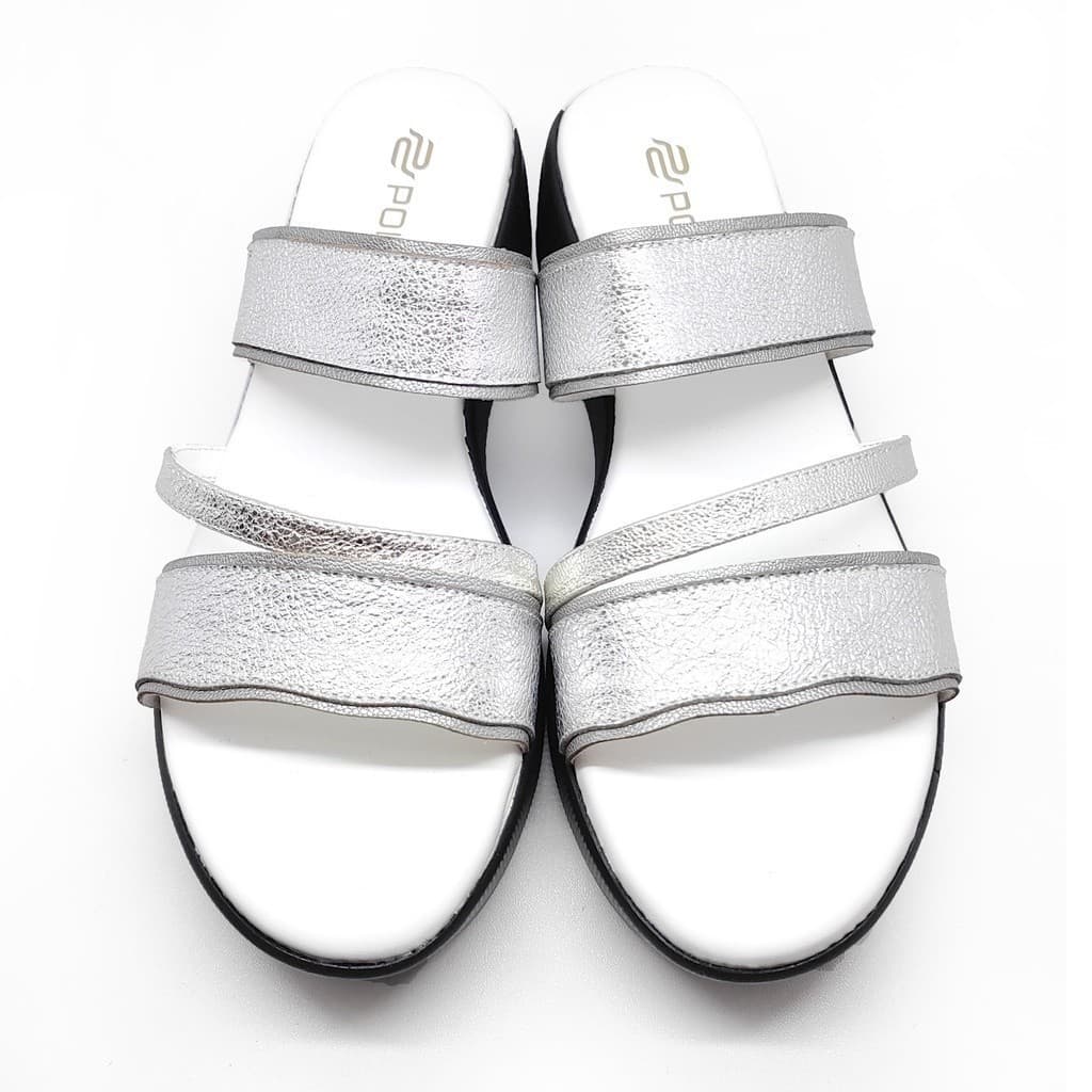 Thumbnail gambar ke-6 produk Pollux Daily  Wpodq 25 - Sandal Wedges Wanita Bahan Kulit