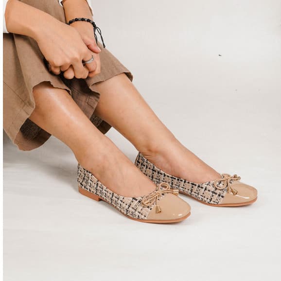 Gambar produk Mecer Classic WYH 65F1 Sepatu Kerja Wanita | Sepatu Kantor Wanita | Sepatu Kuliah | Flat Shoes Kekinian