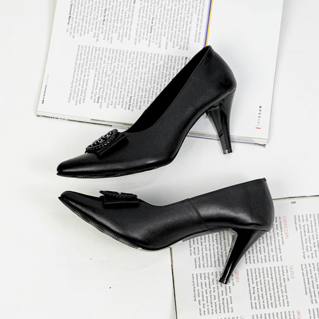 Thumbnail gambar ke-5 produk Pollux Monday WPOKV 05 - Sepatu Heels Kerja Wanita | Sepatu Kantor Wanita Kulit Asli | High Heels