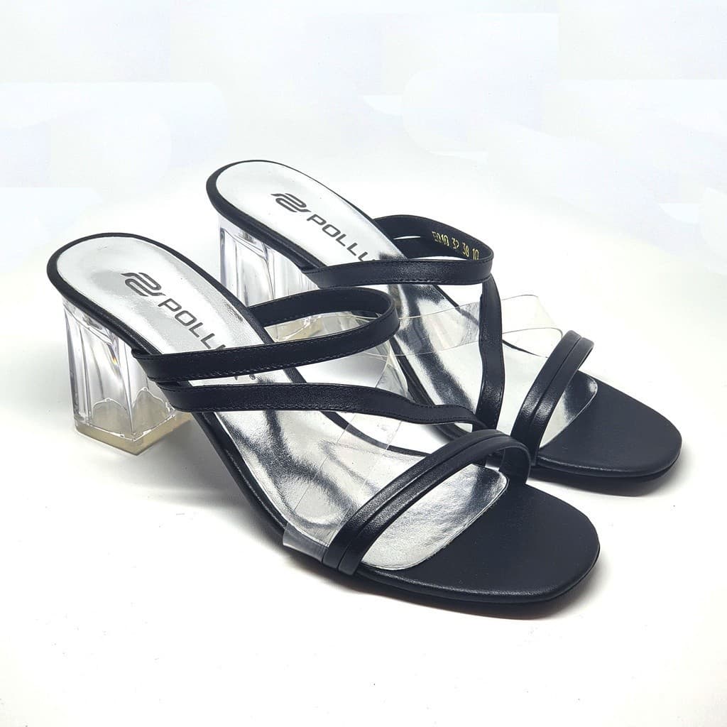 Thumbnail gambar ke-2 produk Pollux Simplicity Wpoeo 10 - Sandal Heels Transparan