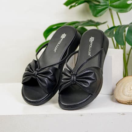 Thumbnail gambar ke-6 produk Pollux Daily WPOJQ 33 - Sandal Flat Wanita Kekinian Bahan Kulit