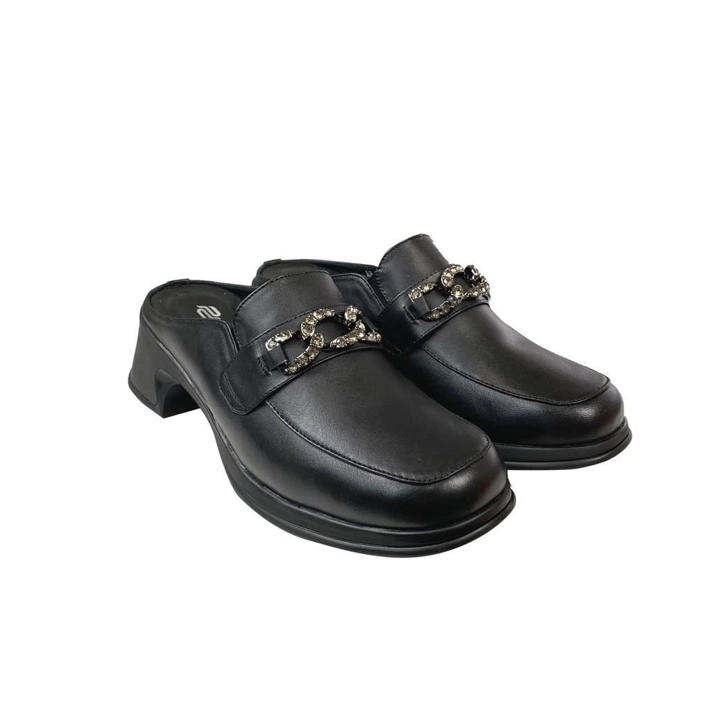 Gambar ke-1 produk Pollux Monday Wpoap 07 - Sepatu Selop Hak Chunky Wanita Kerja