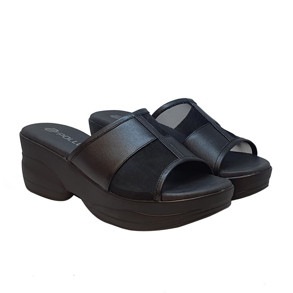 Thumbnail gambar ke-6 produk Pollux Daily Wpoco 32 - Sandal Wedges | Selop Wedges | Wedges Bahan Kulit