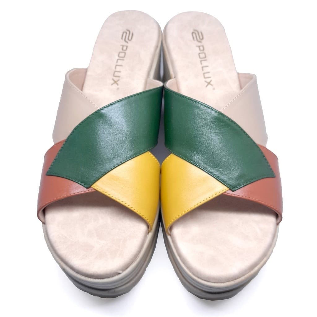 Gambar ke-9 produk Pollux Bold  Wpogo 16 - Sandal Wedges Wanita | Selop Wedges | Wedges Hak Tinggi