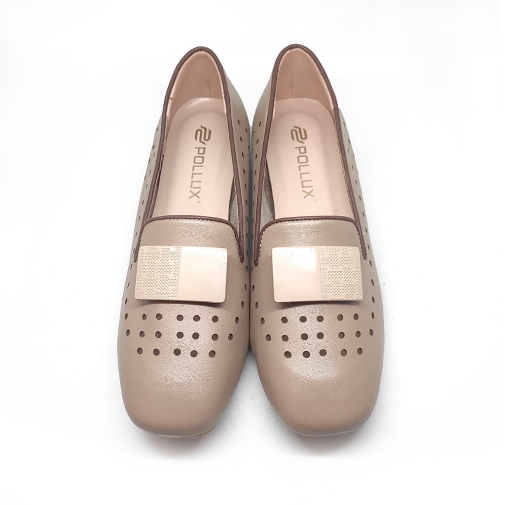 Thumbnail gambar ke-5 produk Pollux Monday WPOMQ 42 - Sepatu Wedges Wanita | Sepatu Kerja Wanita | Sepatu Kantor Wanita Bahan Kulit Tinggi 2cm