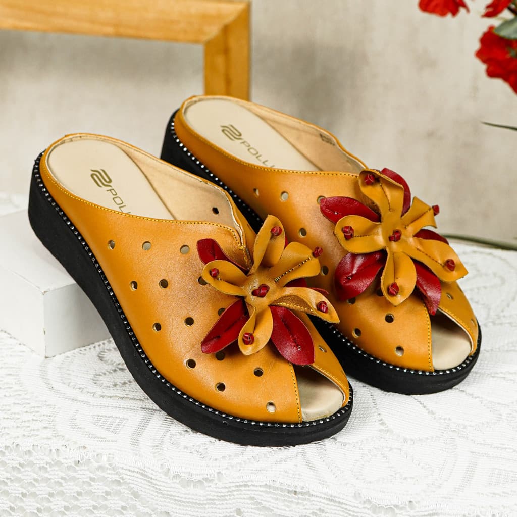 Thumbnail gambar ke-2 produk Pollux Daily WPOKZ 63 - Sandal Slip On Wanita | Selop Wanita | Sandal Kulit Wanita