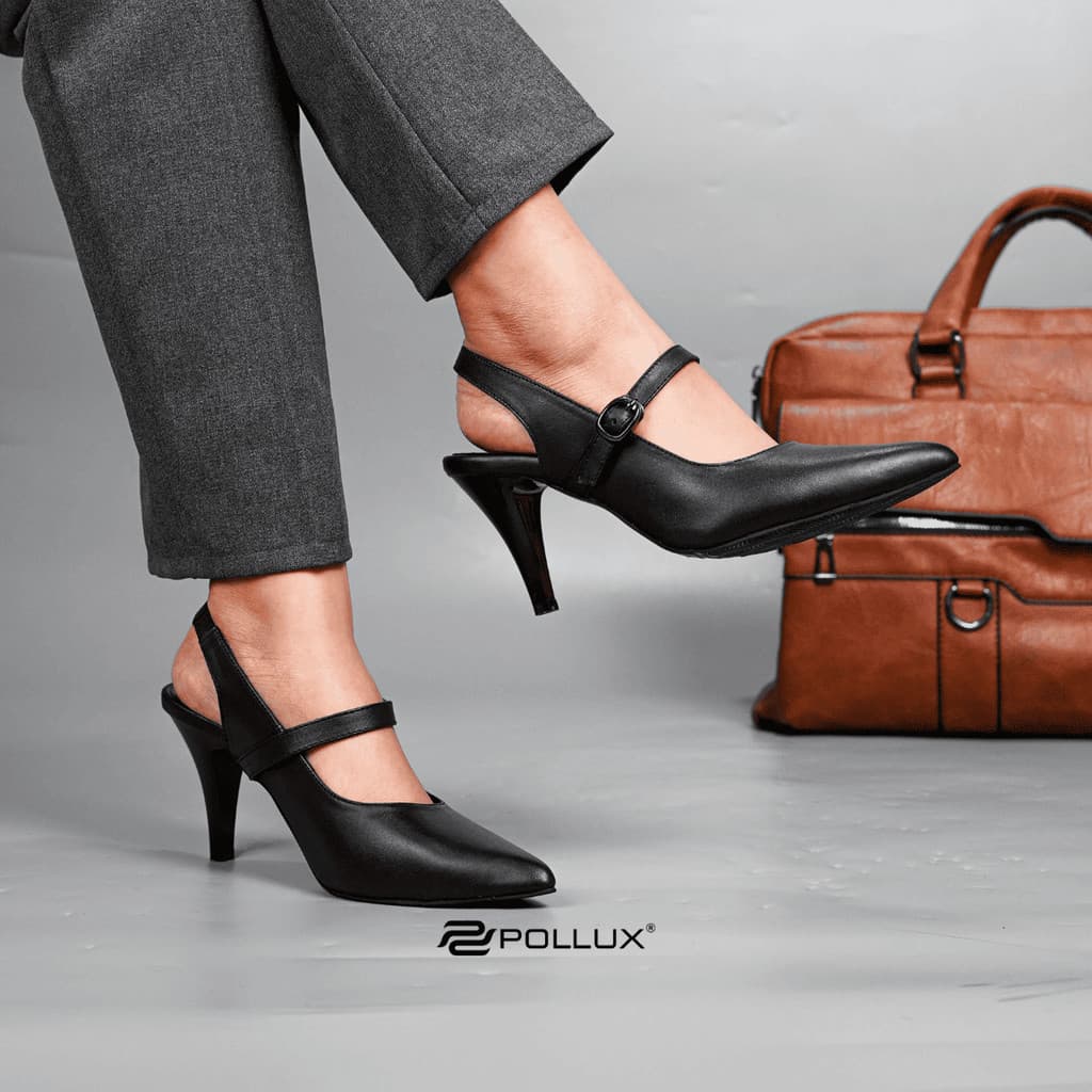 Thumbnail gambar ke-3 produk Pollux Monday WPOHW 06 - Sepatu Heels Kerja Wanita | High Heels Kantor Wanita Bahan Kulit Asli