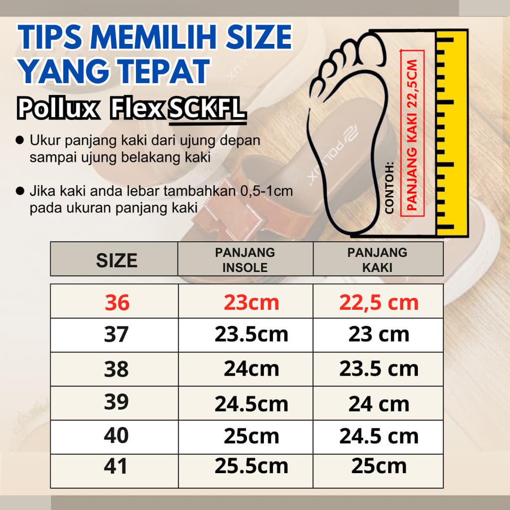 Thumbnail gambar ke-4 produk Pollux Flex SCK FL02 - Sepatu Sport Wanita Kekinian | Sepatu Olahraga Wanita