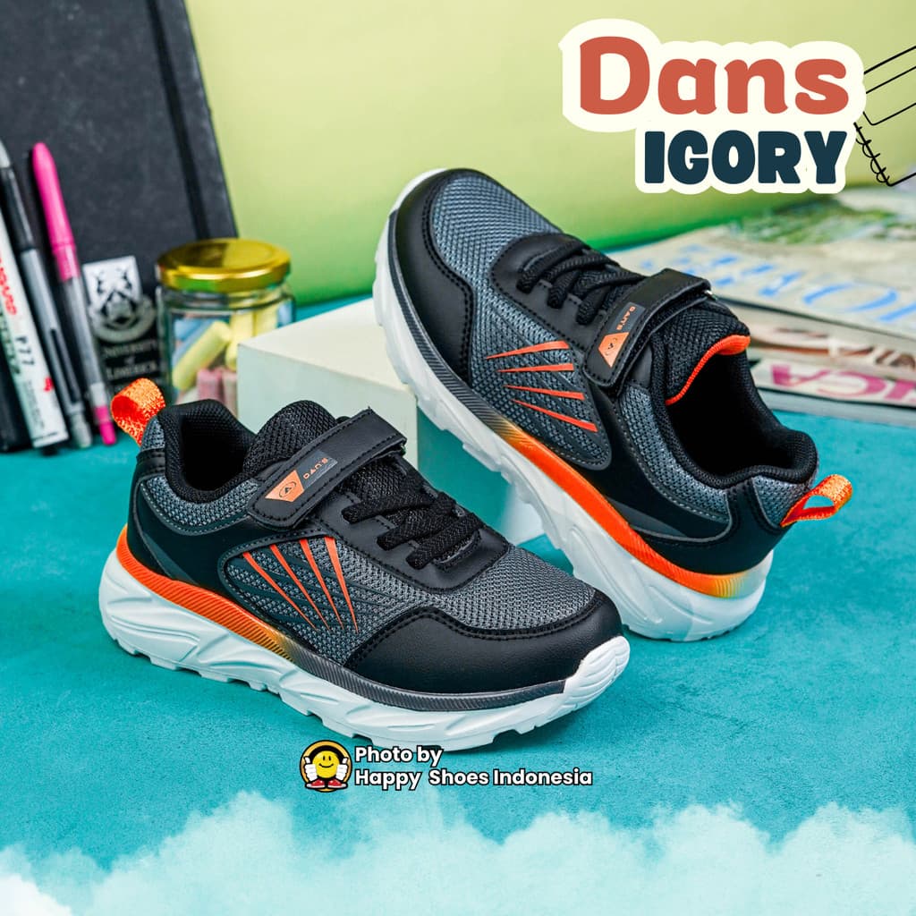 Gambar ke-10 produk Dans Vireon - Sepatu Anak Laki-Laki Stylish & Sporty dengan Sol Empuk & Ringan