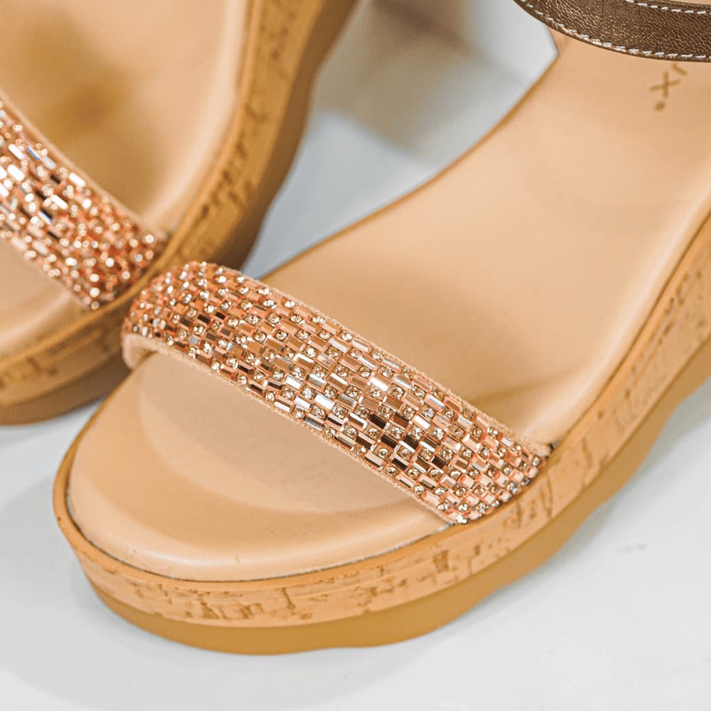 Thumbnail gambar ke-4 produk Pollux Daily WPODN 44- Sandal Wedges Wanita Bahan Kulit | Wedges Wanita Kekinian