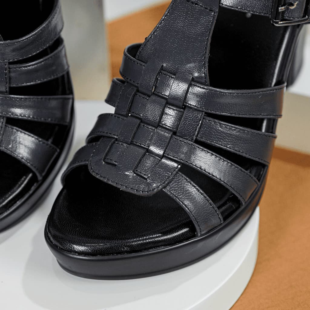 Thumbnail gambar ke-4 produk Pollux Classic WPOGU 44 - Heels Wanita Kekinian | Sandal Heels | Heels Wanita Bahan Kulit