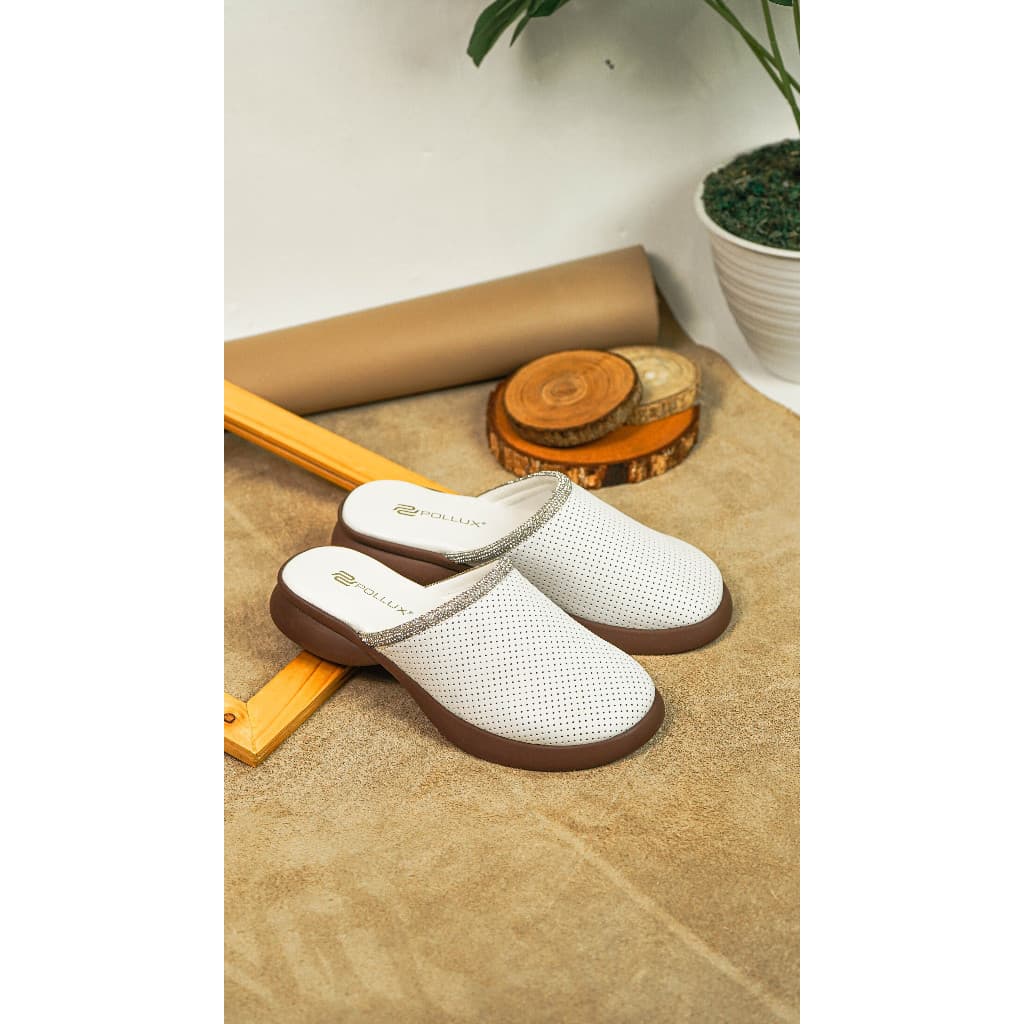 Thumbnail gambar ke-8 produk Pollux E-Wear WPOMO 12 - Sandal Wanita Bahan Kulit | Wedges Wanita | Sepatu Sandal Wanita