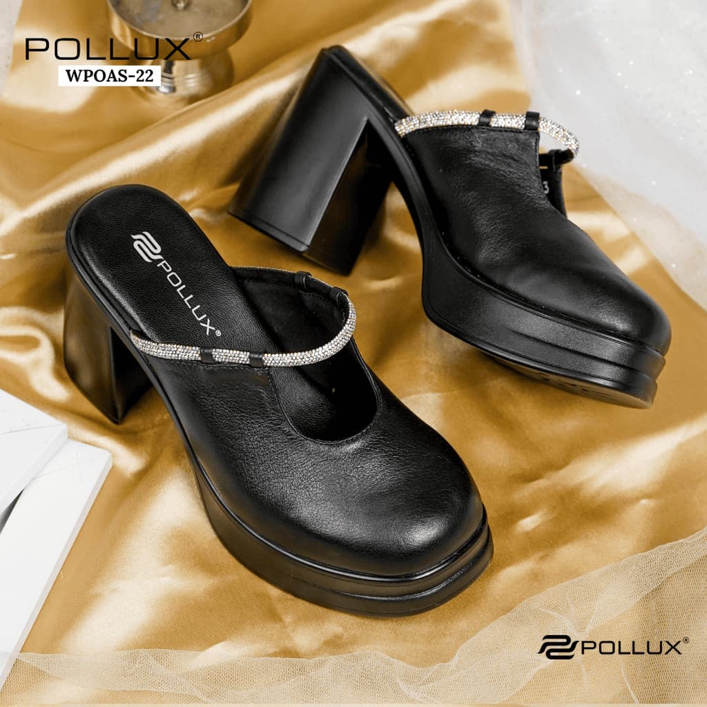Thumbnail gambar ke-2 produk Pollux Classic WPOAS 22 - High Heels Wanita Bahan Kulit Asli Tinggi 9cm