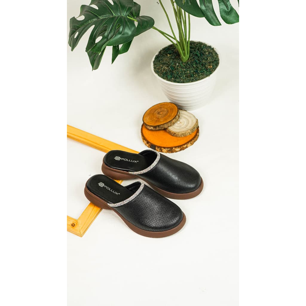 Gambar ke-7 produk Pollux E-Wear WPOMO 12 - Sandal Wanita Bahan Kulit | Wedges Wanita | Sepatu Sandal Wanita