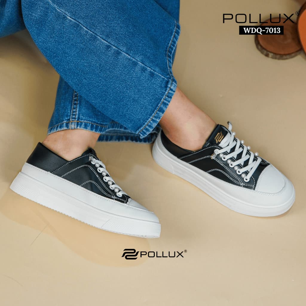 Thumbnail gambar ke-4 produk Pollux Jinju WDQ 7031 Sneakers Wedges Wanita Kekinian | Sepatu Casual Wanita | Sepatu Wanita Putih