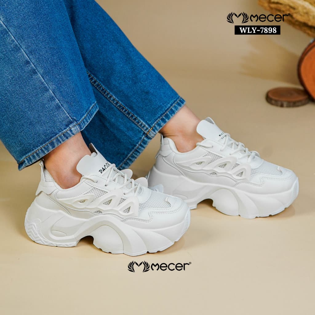 Thumbnail gambar ke-3 produk Mecer Play WLY7898 36-40 Sneakers Wanita Kekinian Beige