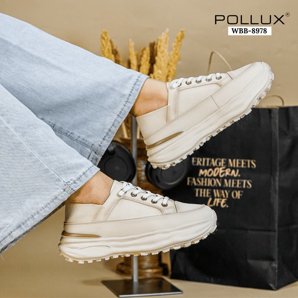 Thumbnail gambar ke-2 produk Pollux Jinju WBB 8978 - Sneakers Wanita Kekinian | Sepatu Casual Wanita | Sepatu Putih