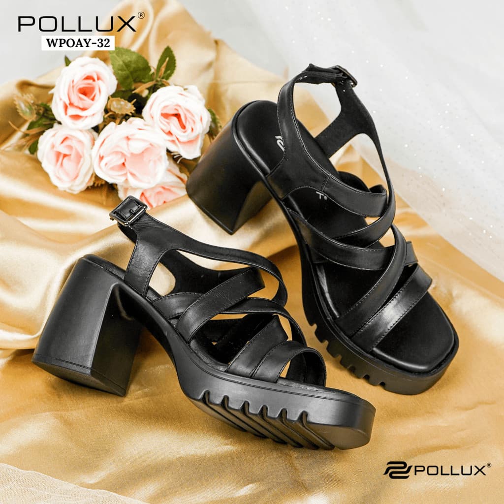 Thumbnail gambar ke-3 produk Pollux Bold WPOAY 32 - Sepatu Sandal Heels Wanita | Heels Wanita Chunky | Heels Kekinian