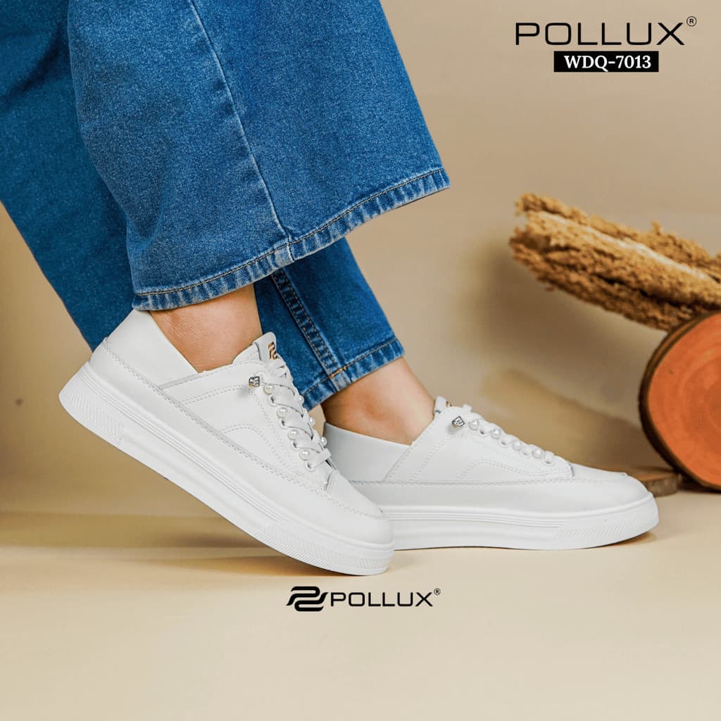 Thumbnail gambar ke-8 produk Pollux Jinju WDQ 7031 Sneakers Wedges Wanita Kekinian | Sepatu Casual Wanita | Sepatu Wanita Putih