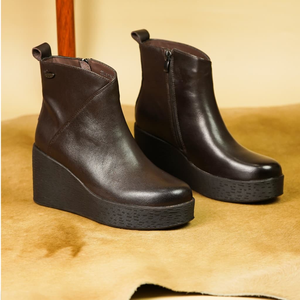 Thumbnail gambar ke-3 produk Pollux Boots WBB 2816 Sepatu Boot Kulit Wanita Heels | Heels Fashion | Heels Bahan Kulit