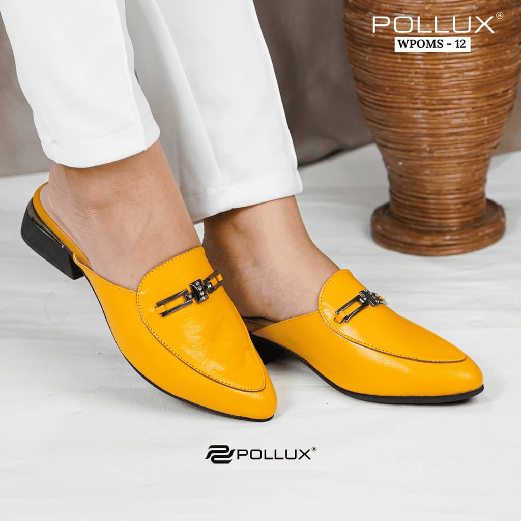 Gambar ke-8 produk Pollux Monday WPOMS 12 | Sepatu Wanita Mules Bahan Kulit Asli Tinggi Hak 3cm