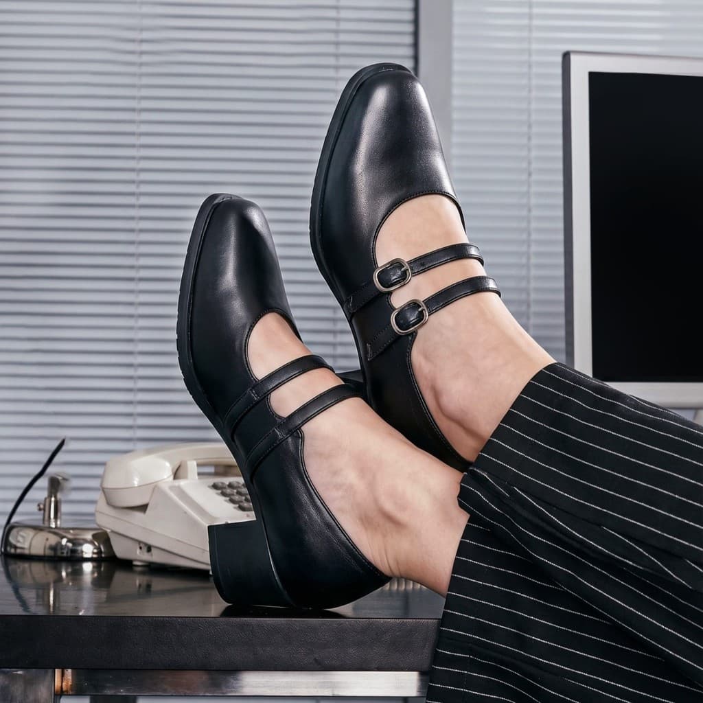 Gambar ke-1 produk Pollux Monday WPOEN 55 - Sepatu Kerja Wanita Bahan Kulit Asli tinggi 5cm