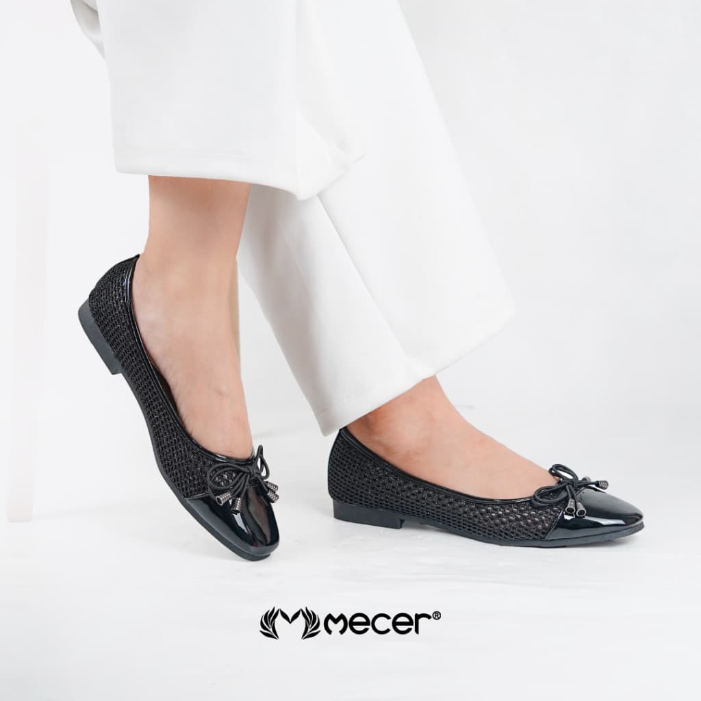 Thumbnail gambar ke-2 produk Mecer Core WYH65253A Beige, Gold dan Hitam Size 36-41, Flatshoes Wanita Casual Look, Formal dan Hangout