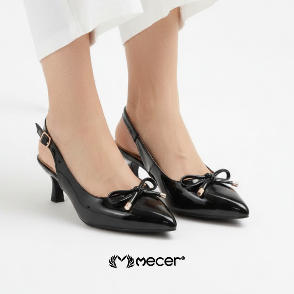 Thumbnail gambar ke-6 produk Mecer Monday WYHS 13839A Khaki dan Hitam Size 36-41, High Heels Wanita Elegean Simpel Cocok Untuk Kerja, Wisuda dan Pesta
