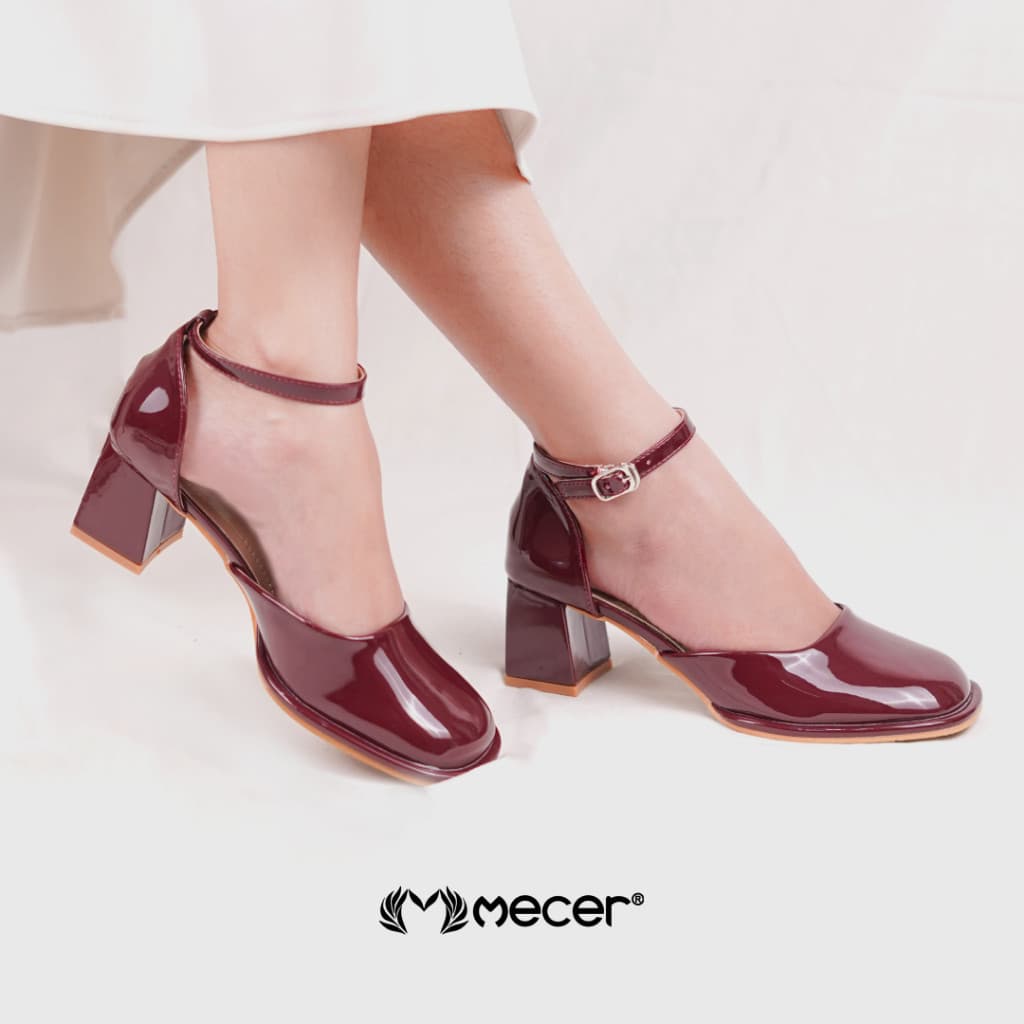 Gambar produk Mecer Monday WYH55847 Hitam, Beige dan Maron Size 36-41, Sepatu Heels Kerja Wanita