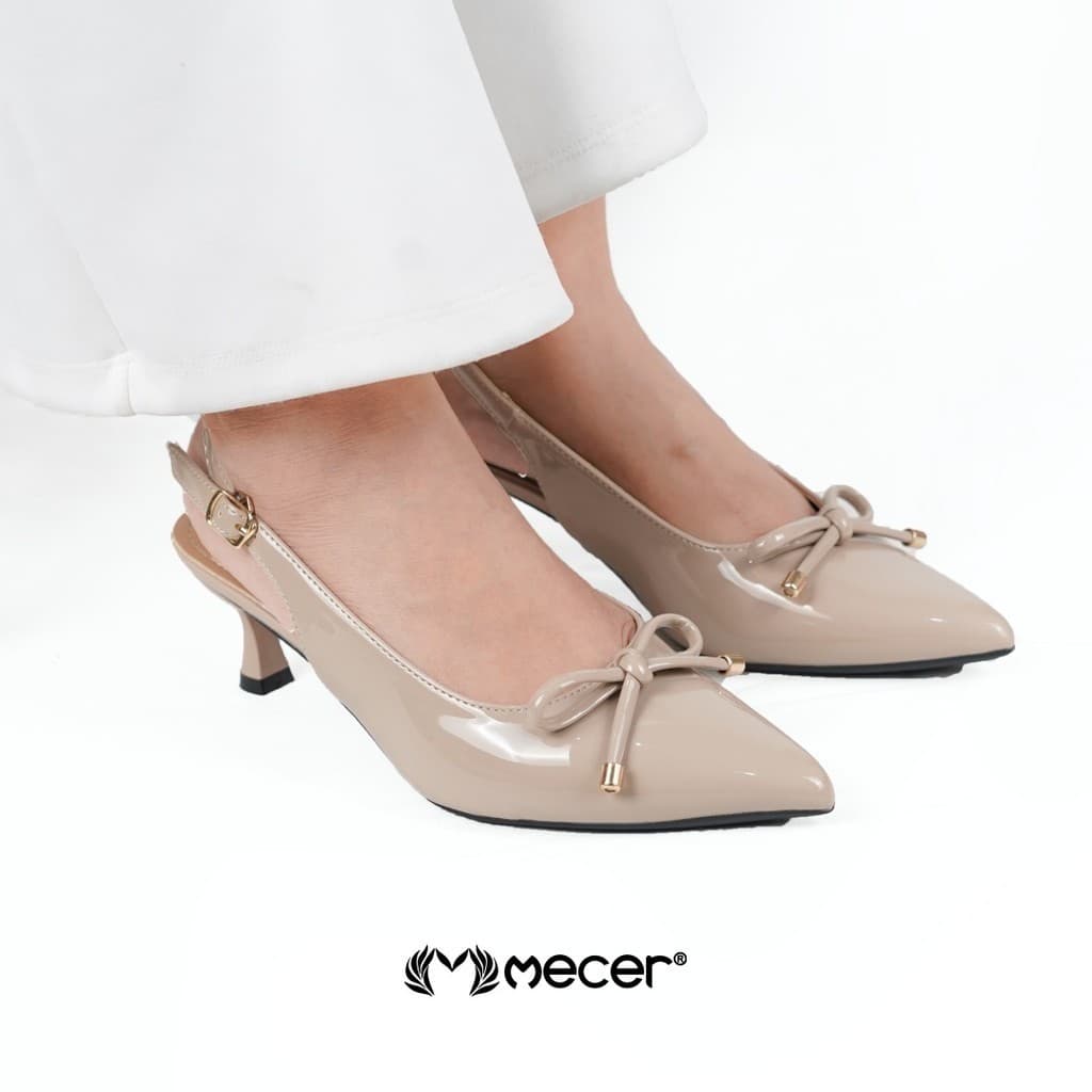 Thumbnail gambar ke-4 produk Mecer Monday WYHS 13839A Khaki dan Hitam Size 36-41, High Heels Wanita Elegean Simpel Cocok Untuk Kerja, Wisuda dan Pesta
