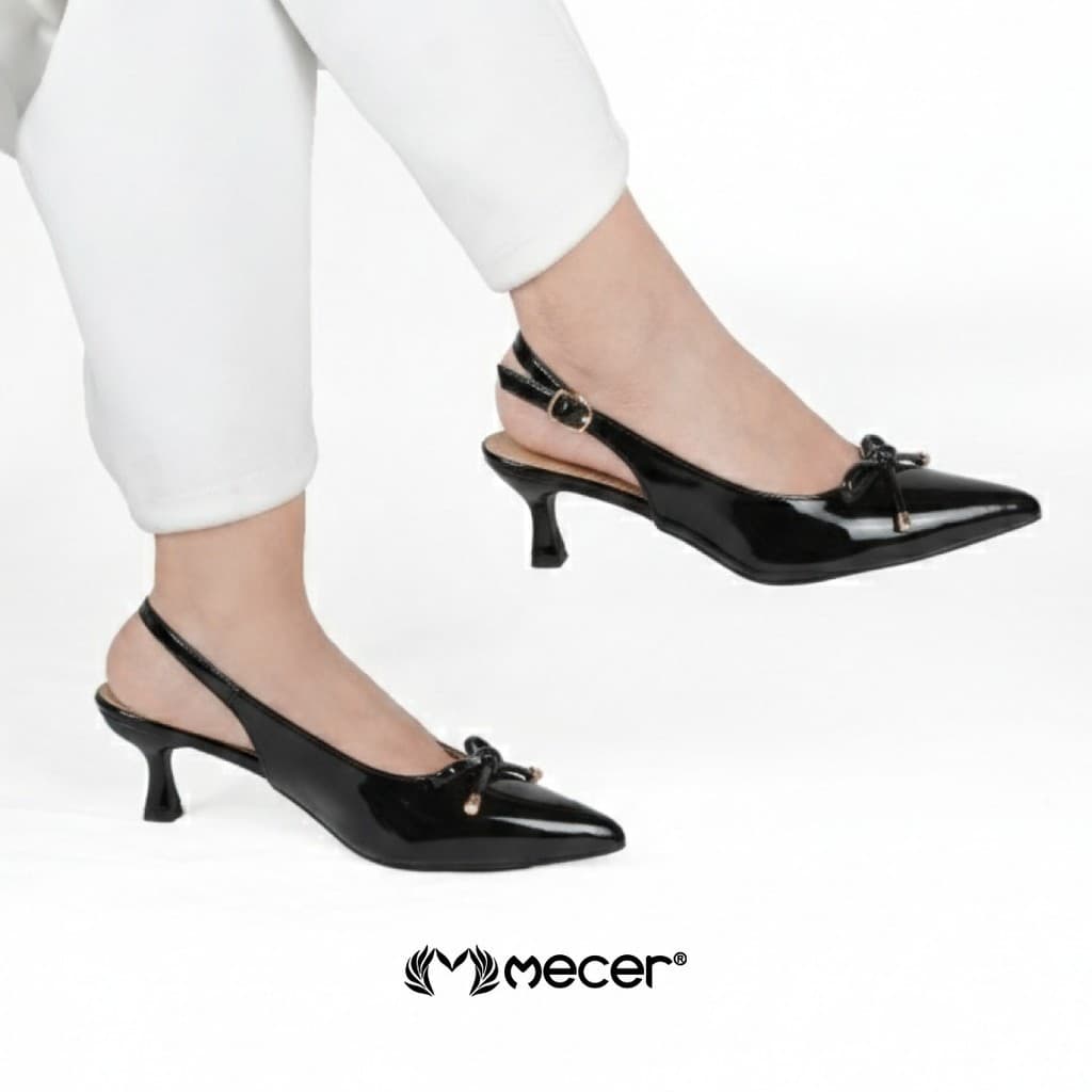 Thumbnail gambar ke-2 produk Mecer Monday WYHS 13839A Khaki dan Hitam Size 36-41, High Heels Wanita Elegean Simpel Cocok Untuk Kerja, Wisuda dan Pesta
