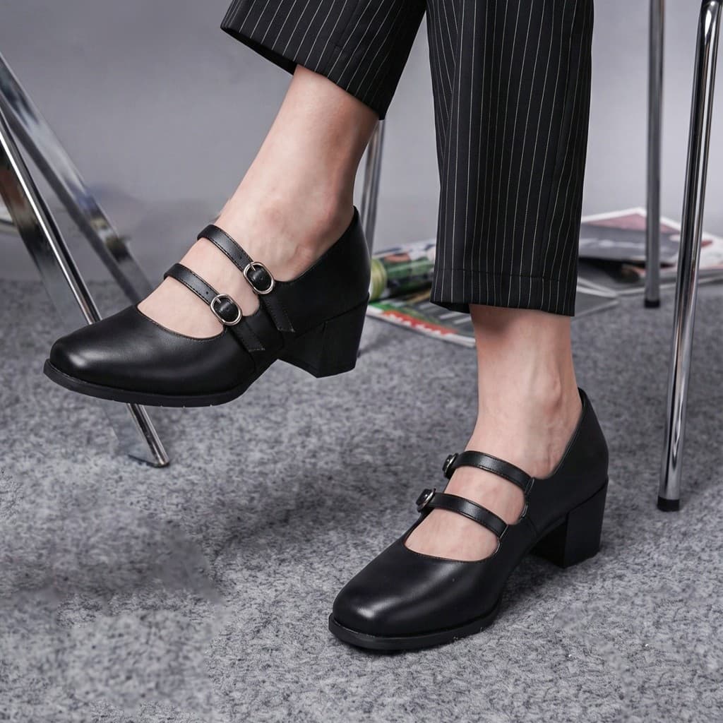 Gambar ke-1 produk Pollux Monday WPOEN 55 - Sepatu Kerja Wanita Bahan Kulit Asli tinggi 5cm