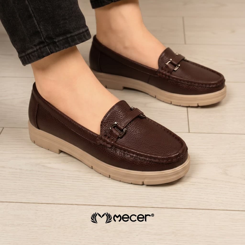 Thumbnail gambar ke-6 produk Mecer Monday WAB 12501  - Sepatu Loafer Wanita Slip On – Sepatu Casual Formal Nyaman Anti Slip Trend