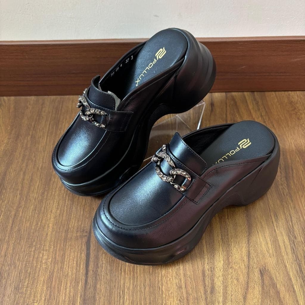 Gambar ke-9 produk Pollux Bold WPODX 05 - Sandal Wedges Wanita | Selop Wedges | Wedges Hak Tinggi