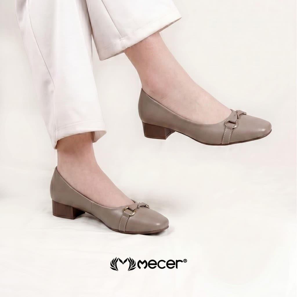Gambar ke-1 produk Mecer Monday WYH 629510 Khaki dan Hitam Size 36-40, Sepatu Wedges Wanita Kekinian Untuk Formal, Sida