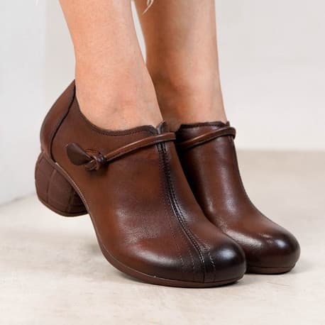 Thumbnail gambar ke-6 produk Pollux Boots WBB 9801 - Sepatu Semi Boots Wanita Elegan Bahan Kulit Asli | Boot WBB 25991