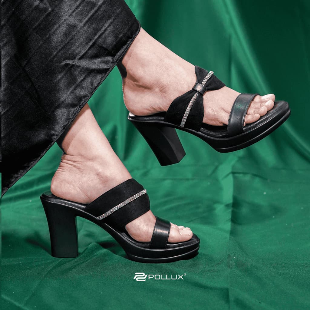 Thumbnail gambar ke-6 produk Pollux Classic WPOGP 12 - High Heels Wanita Elegan Bahan Kulit Asli Tinggi Hak 9cm