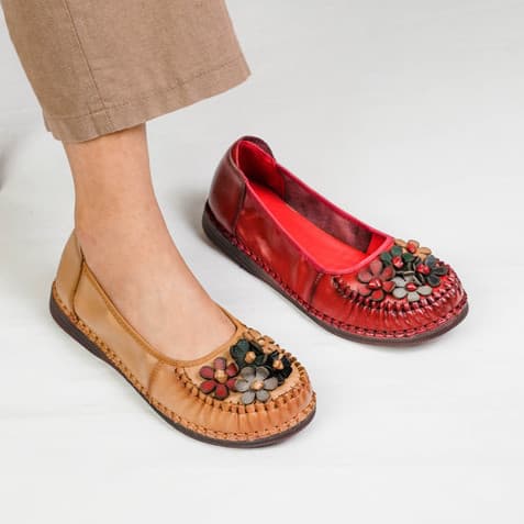 Gambar ke-8 produk Pollux Monday Wbb 9092- Sepatu Flatshoes Wanita Bahan Kulit Asli