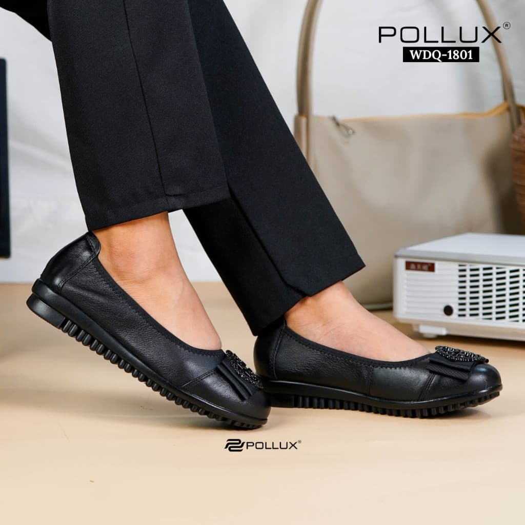 Thumbnail gambar ke-8 produk Pollux Monday WDQ 2108 Flat shoes Wanita Bahan Kulit Asli Anti Slip  | Sepatu formal Wanita WDQ 1801