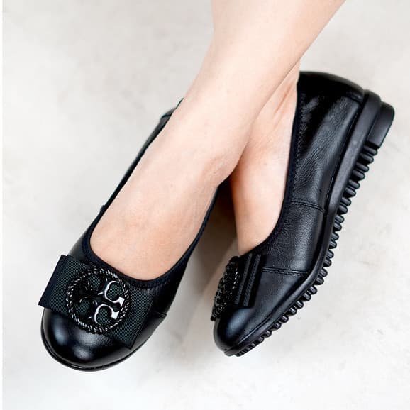 Thumbnail gambar ke-7 produk Pollux Monday WDQ 2108 Flat shoes Wanita Bahan Kulit Asli Anti Slip  | Sepatu formal Wanita WDQ 1801
